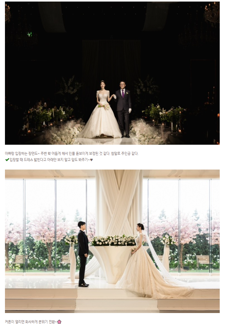웨딩홀 촬영 사례